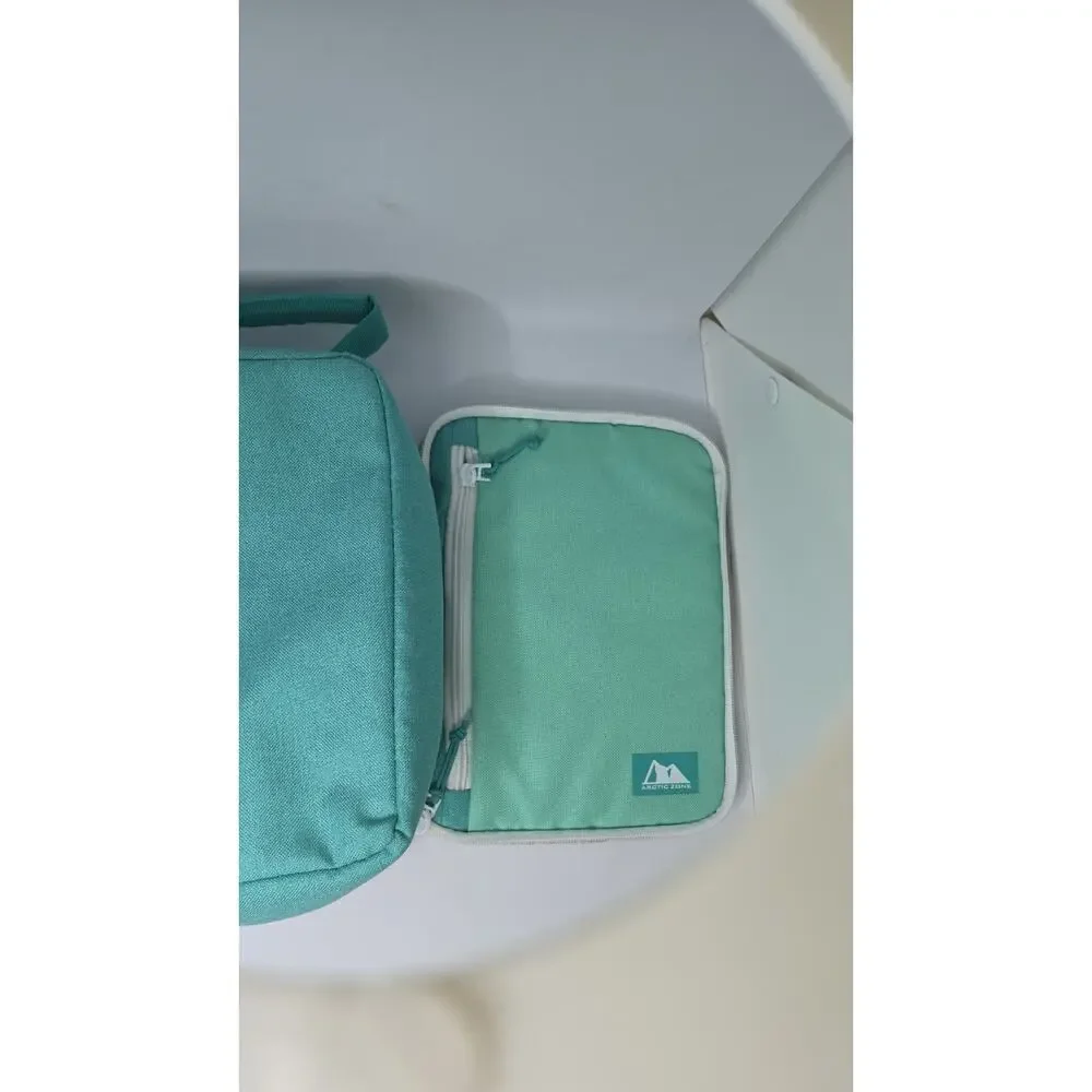 Arctic Zone Insulated School Lunch Box Bag Cooler Tote Mint Green
